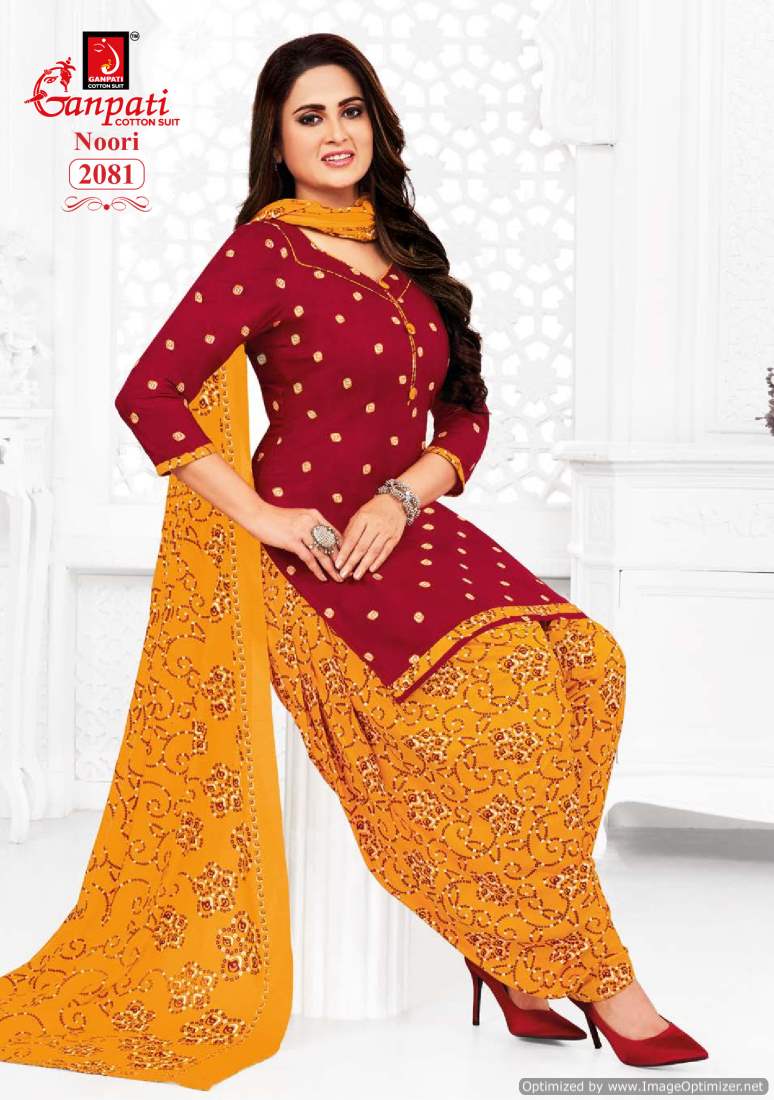 Noori Vol 9 By Ganpati Printed Cotton Dress Material Wholesale Clothing Distributors In India